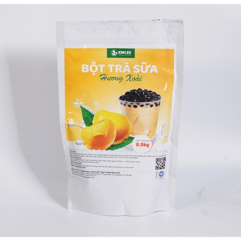 Bột trà sữa pha sẵn BKB các vị 500gr - Nguyên liệu pha chế trà sữa thượng hạng