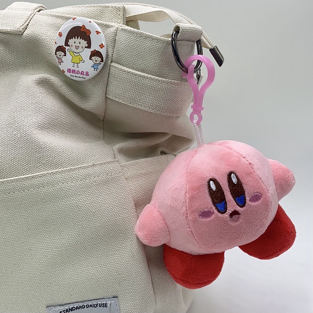 pluscloth Mini Kirby Design Plush Doll Game Stuffed Toy Hanging Bag Pendant Keychain Decor