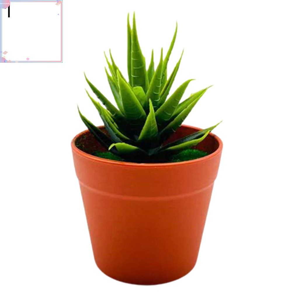 Chậu cây bonsai giả màu xanh lá dùng trang trí nhà cửa/văn phòng DIY