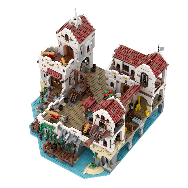 Đồ chơi trẻ em cho bé figure mô hình lego lắp ráp trưng bày deocor thông minh cao cấp giá rẻ lego el dorado pháo đài 064
