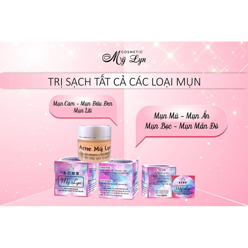 Kem Mụn Acne Mỹ Lyn | [Chính hãng-Tặng quà]