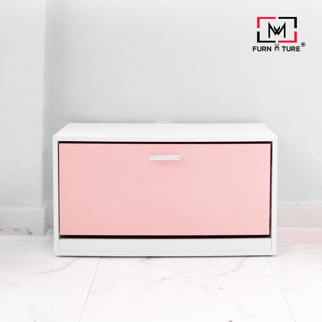 Nowship hcm - Tủ giày 1 tầng thông minh cánh quạt mở nhiều màu sắc tùy chon MW FURNITURE