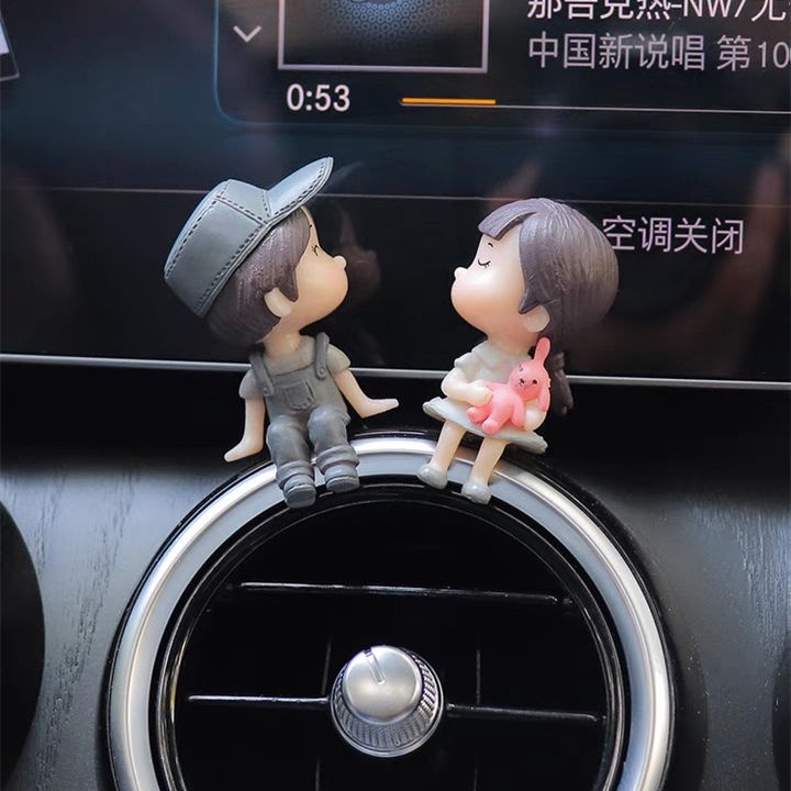 [Giá Chính Hãng] Đồ Trang Trí Nội Thất Xe Hơi Hình Cặp Đôi Phong Cách Nữ Thần Sáng Tạo Trang Trí Nội Thất Ô Tô Daquan