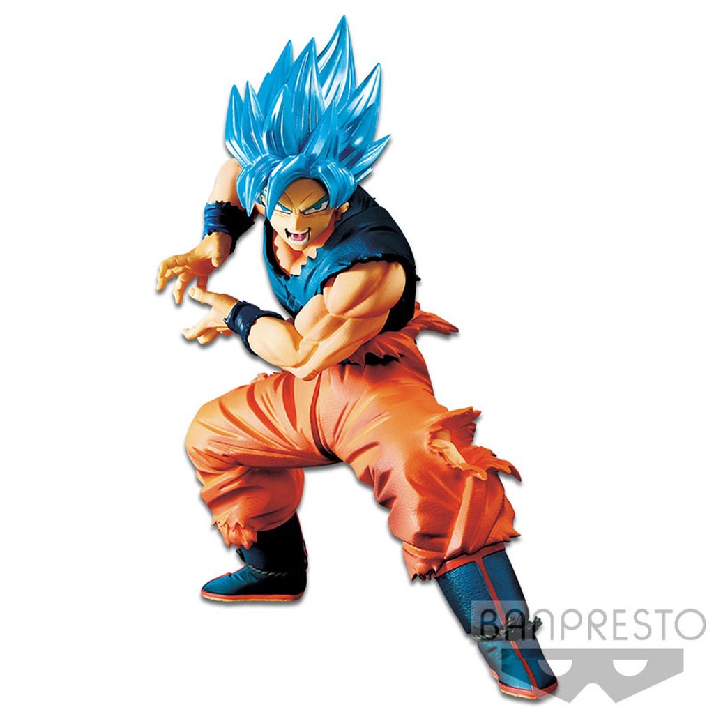 Mô hình Figure Dragon Ball nhân vật Son Goku-Maximactic Vol 2 Super Saiyan God tóc xanh chính hãng (Box và NoBox)