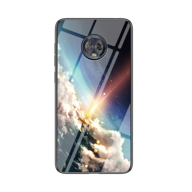 glass phone cover for Motorola Moto G5s G6 G8 Plus E5 E6 Play phone case