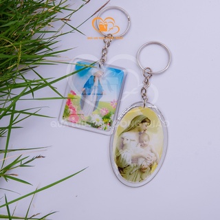 Móc khóa in hình Đức mẹ, Chúa Giêsu, các Thánh, Cha Diệp MS-51