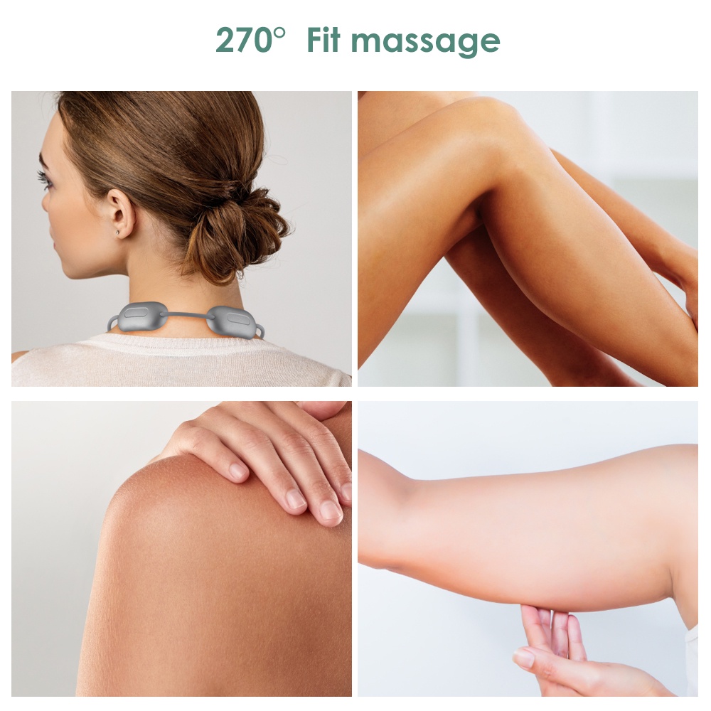 Agdoad Mặt Dây Chuyền Máy Mát Xa Cổ Micro-Vicle Thư Giãn Giảm Đau Đốt Sống Xung Điện EMS