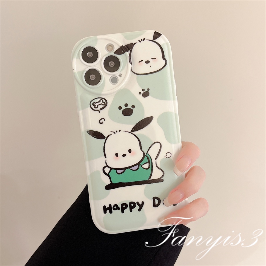 Ốp Điện Thoại Mềm In Hình Cún Con Chống Rơi Cho iPhone 14 13 12 11 Pro Max X XR Xs Max 8 7 6 6s Plus SE 2020