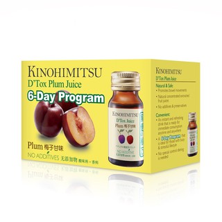 Nước Uống Kinohimitsu Giải Độc Cơ Thể J'Pan D' Tox Plum Juice 30ml x 6 chai