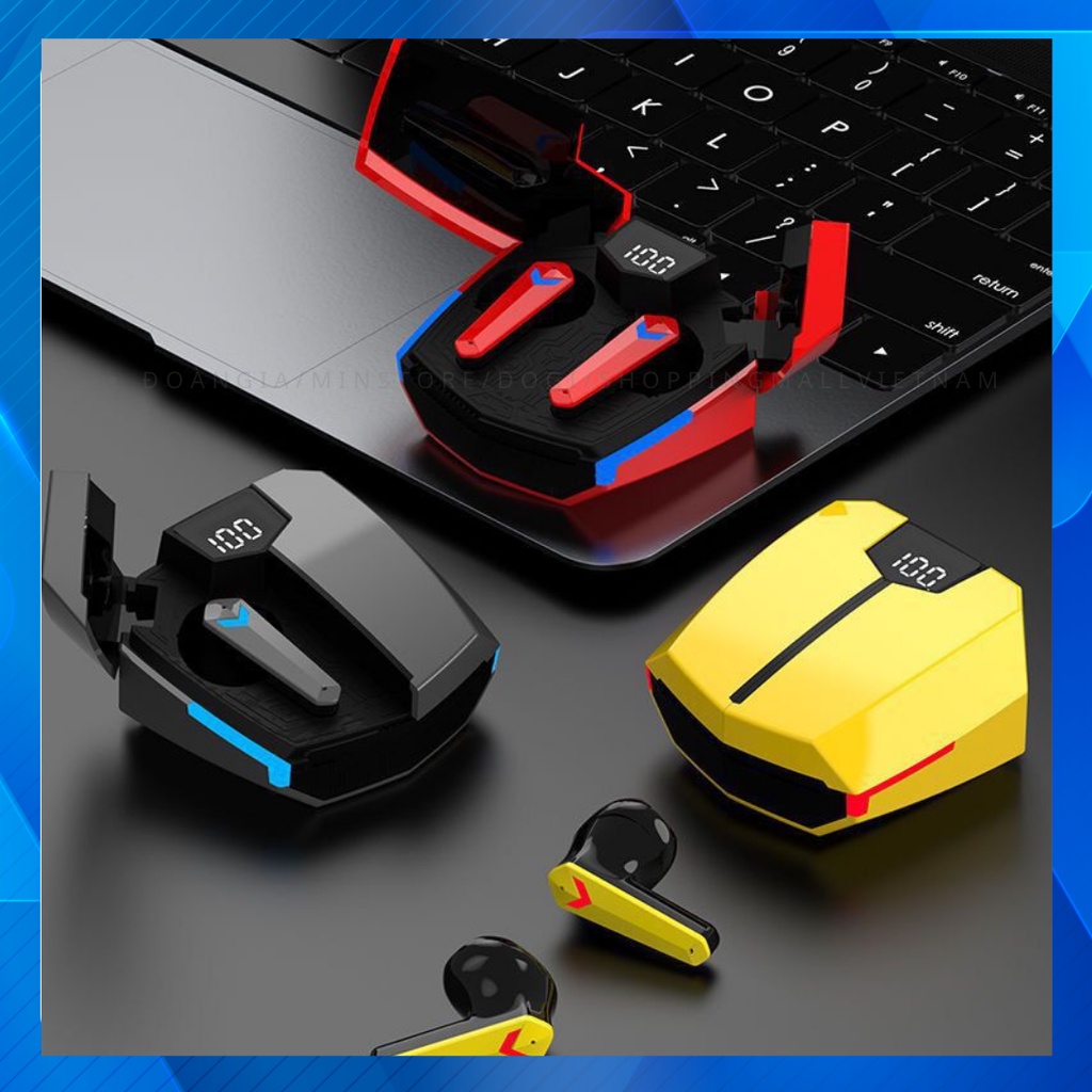 Tai nghe không dây bluetooth Gaming JX20 ENC thiết kế thể thao và gaming cao cấp ( Bản quốc tế, tặng găng gaming)