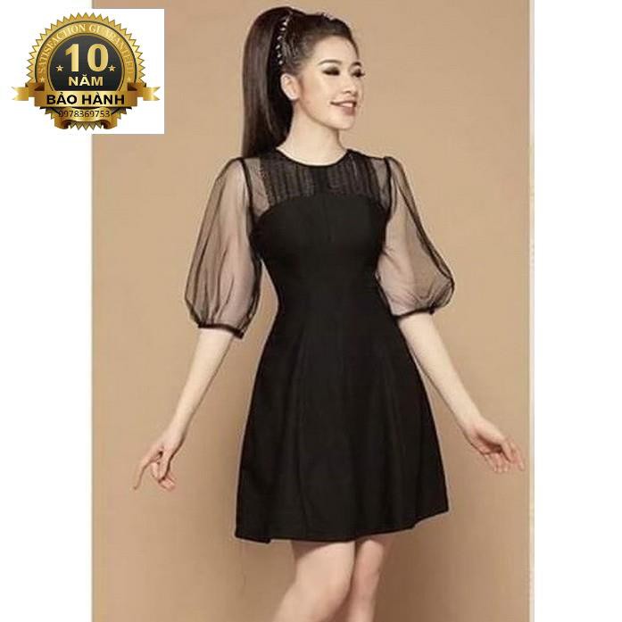 Đầm xòe phối lưới trẻ trung, xinh đẹp Misa Fashion MS314 công sở, dự tiệc, dạo phố - Có size lớn