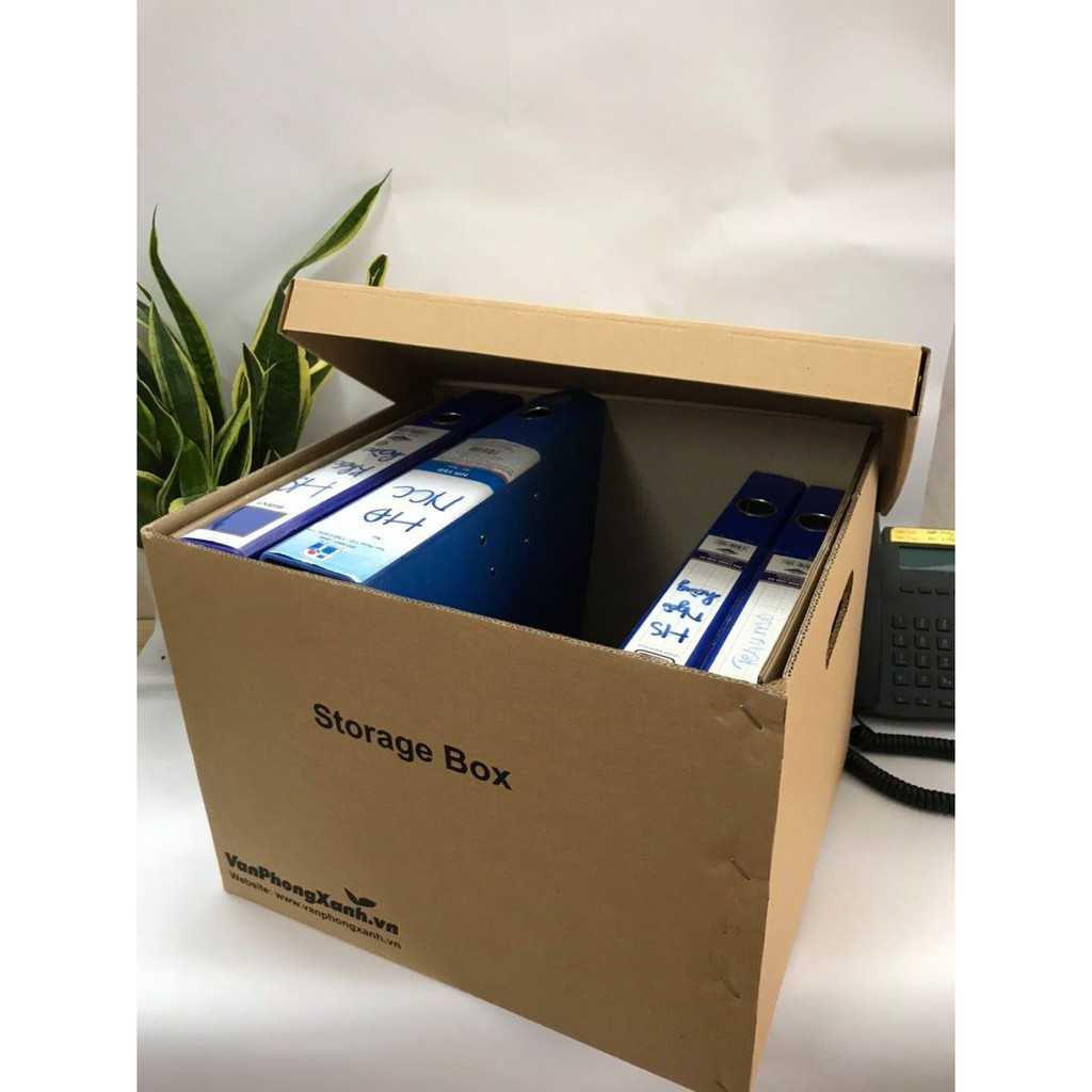 Thùng Carton Nắp Rời Chuyên Dụng Đựng Tài Liệu, 5 Lớp Chắc Chắn Gon Gàng 38*33*28,5
