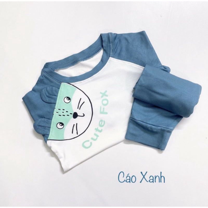 Bộ thun lạnh dài tay⚡FREESHIP⚡bo gấu co giãn 4 chiều cho bé từ 5-18kg