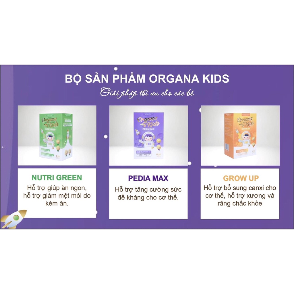 Thạch dinh dưỡng trẻ em organa kids laco pedia max - nutri green - grow up - ảnh sản phẩm 3