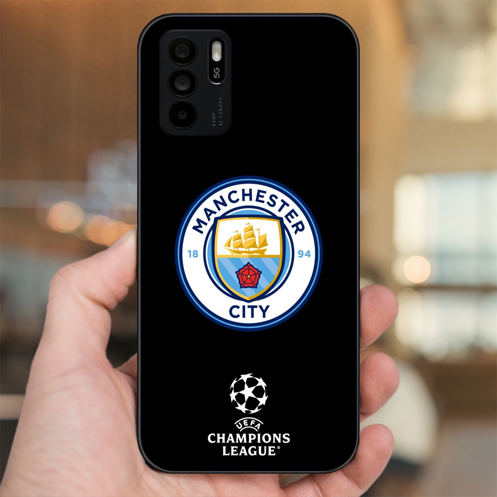 Ốp lưng Oppo Reno 6Z 5G viền đen in hình Manchester City MC