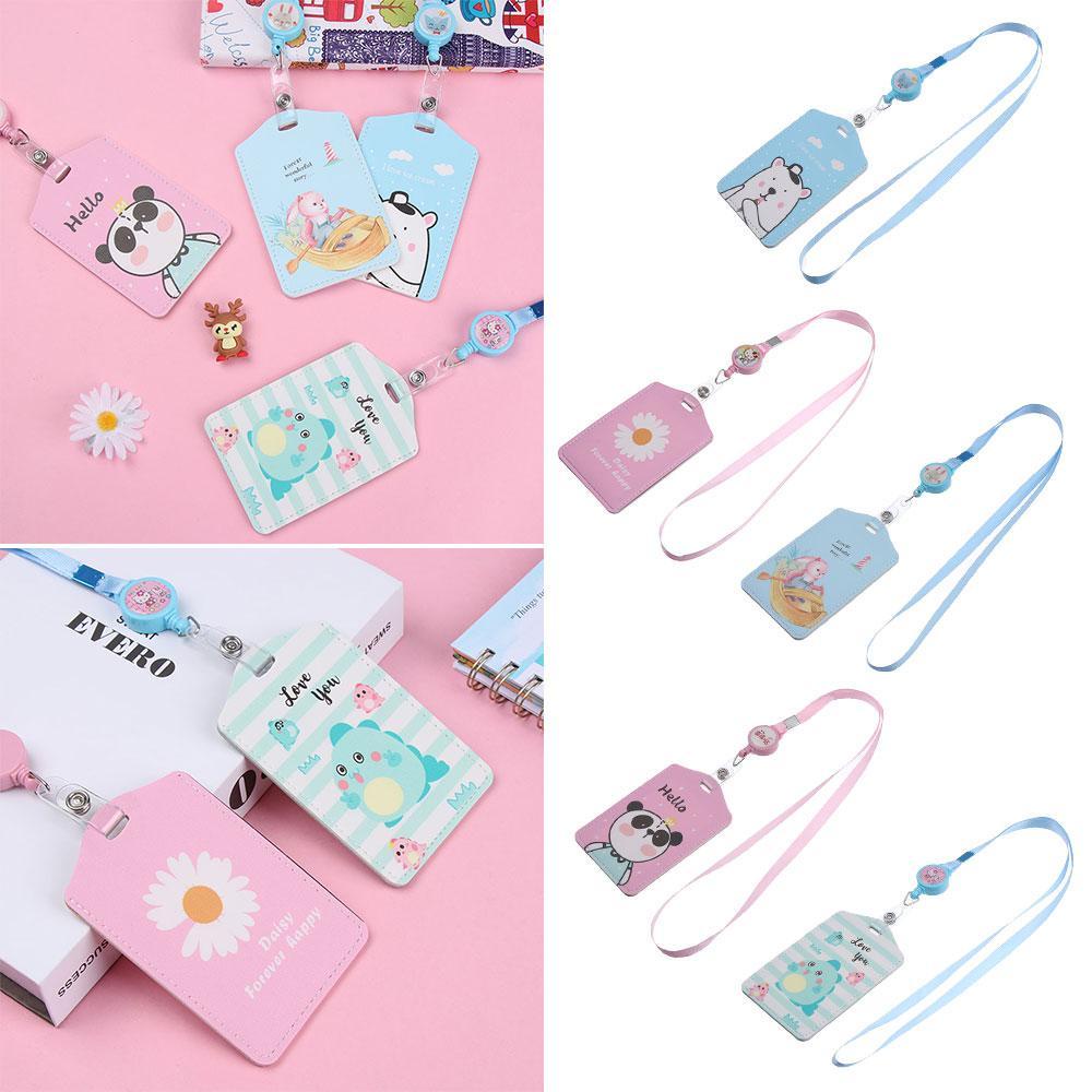 Vỏ Bọc Thẻ Bằng Da PU Co Giãn Họa Tiết Dễ Thương 1