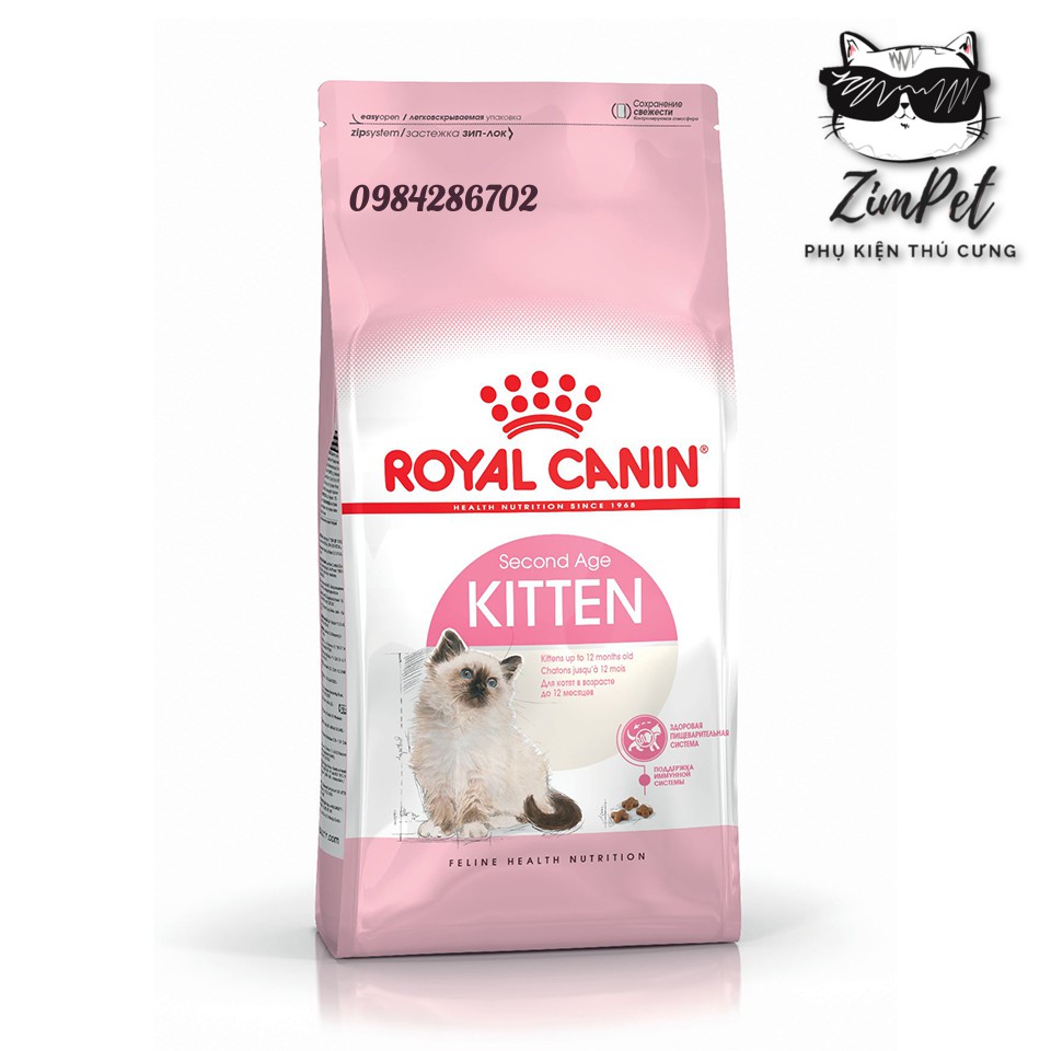 Hạt Royal Canin Kitten 36 túi zip 1kg