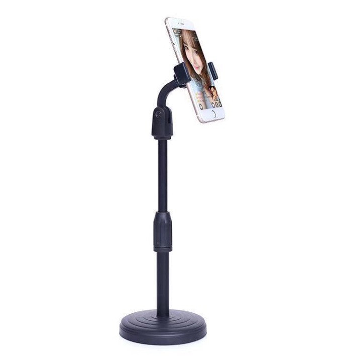 Chân điện thoại livestream cao 1m6 , 2m1  có bi cầu + kẹp + remote chụp hình