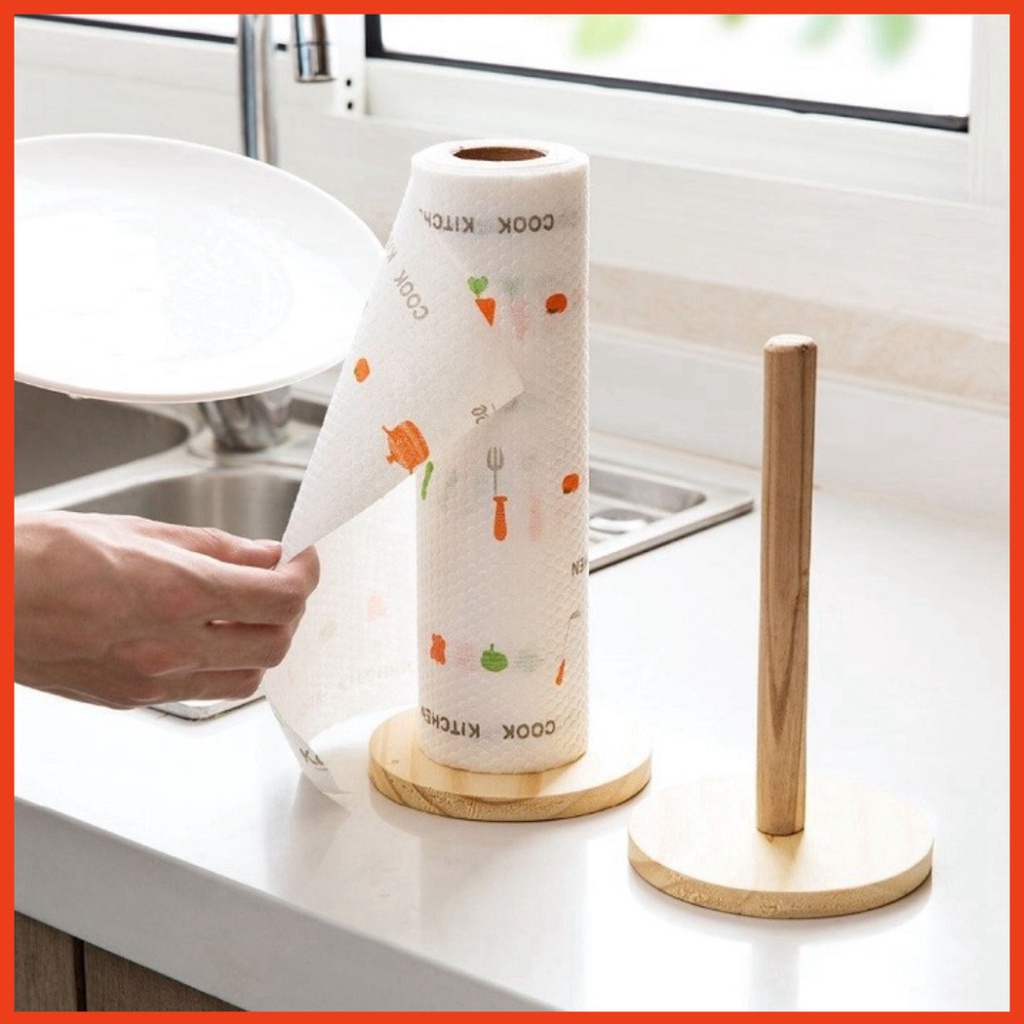 Giấy lau đa năng khăn giấy lau bếp bằng vải 40 Tờ 1 Cuộn Có Thể Giặt Được Gokids1