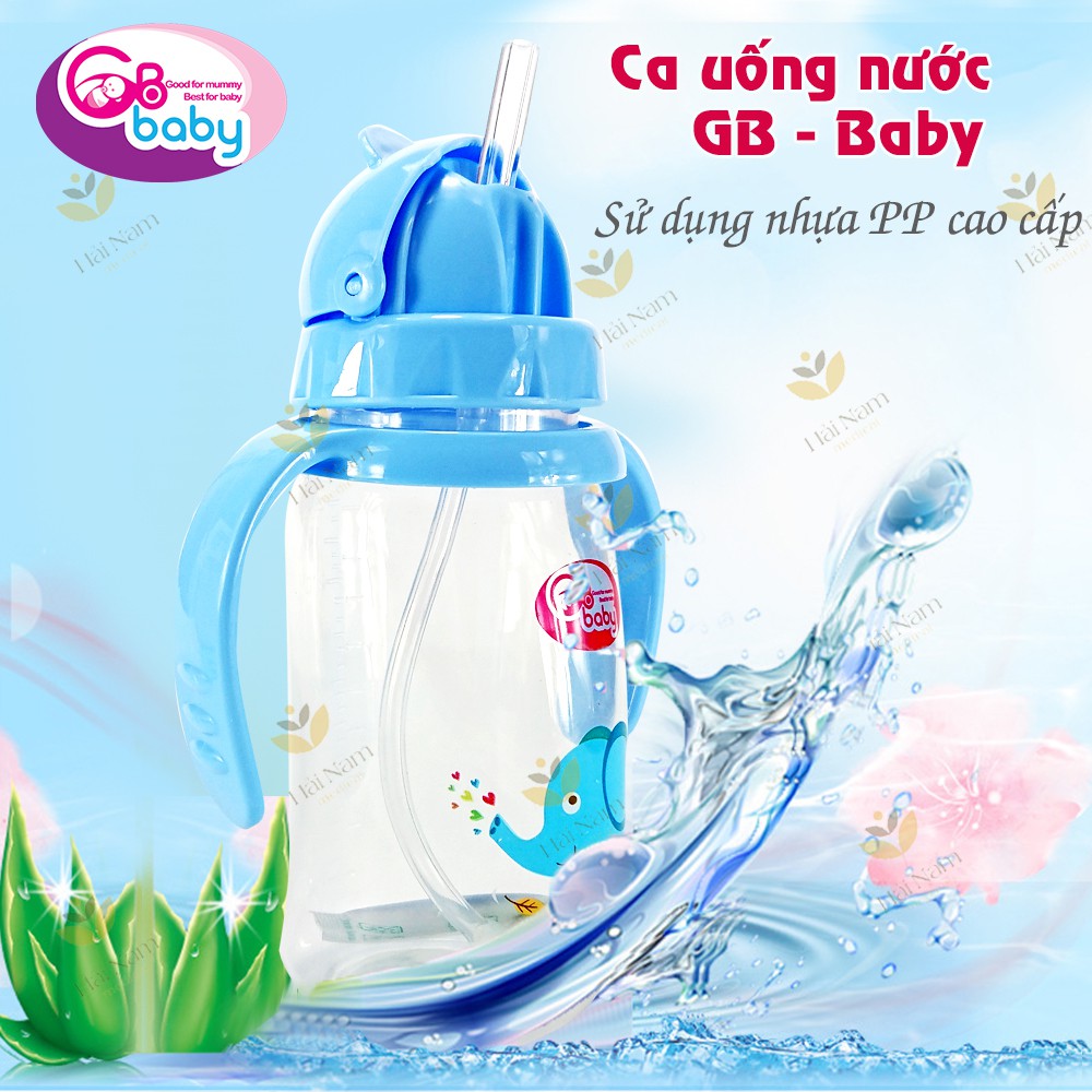 Bình uống nước chim cánh cụt GB-BABY 260ml