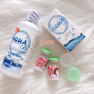Combo 1 lens thời trang kèm khay đơn + dung dịch ngâm + thuốc nhỏ 170K (inbox chọn màu)