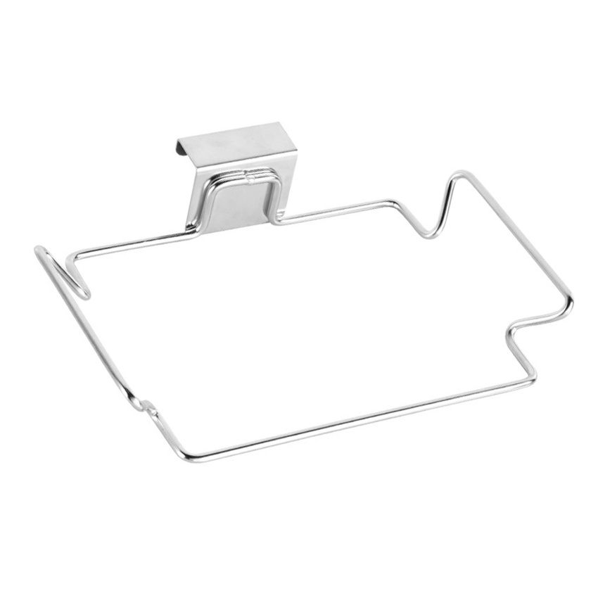 Giá Đỡ Treo Túi Rác Bằng Thép Không Gỉ Tiện Lợi Dành Cho Nhà Bếp