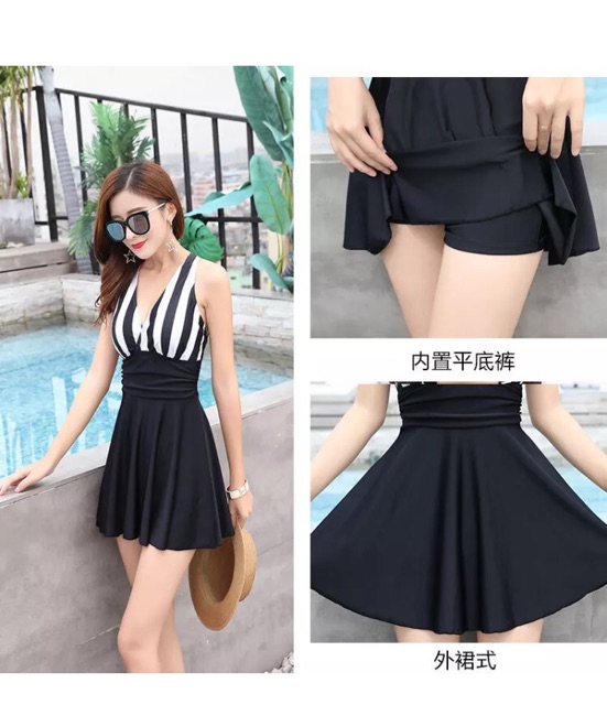 Đồ bơi liền thân kẻ Sọc MB28 | BigBuy360 - bigbuy360.vn