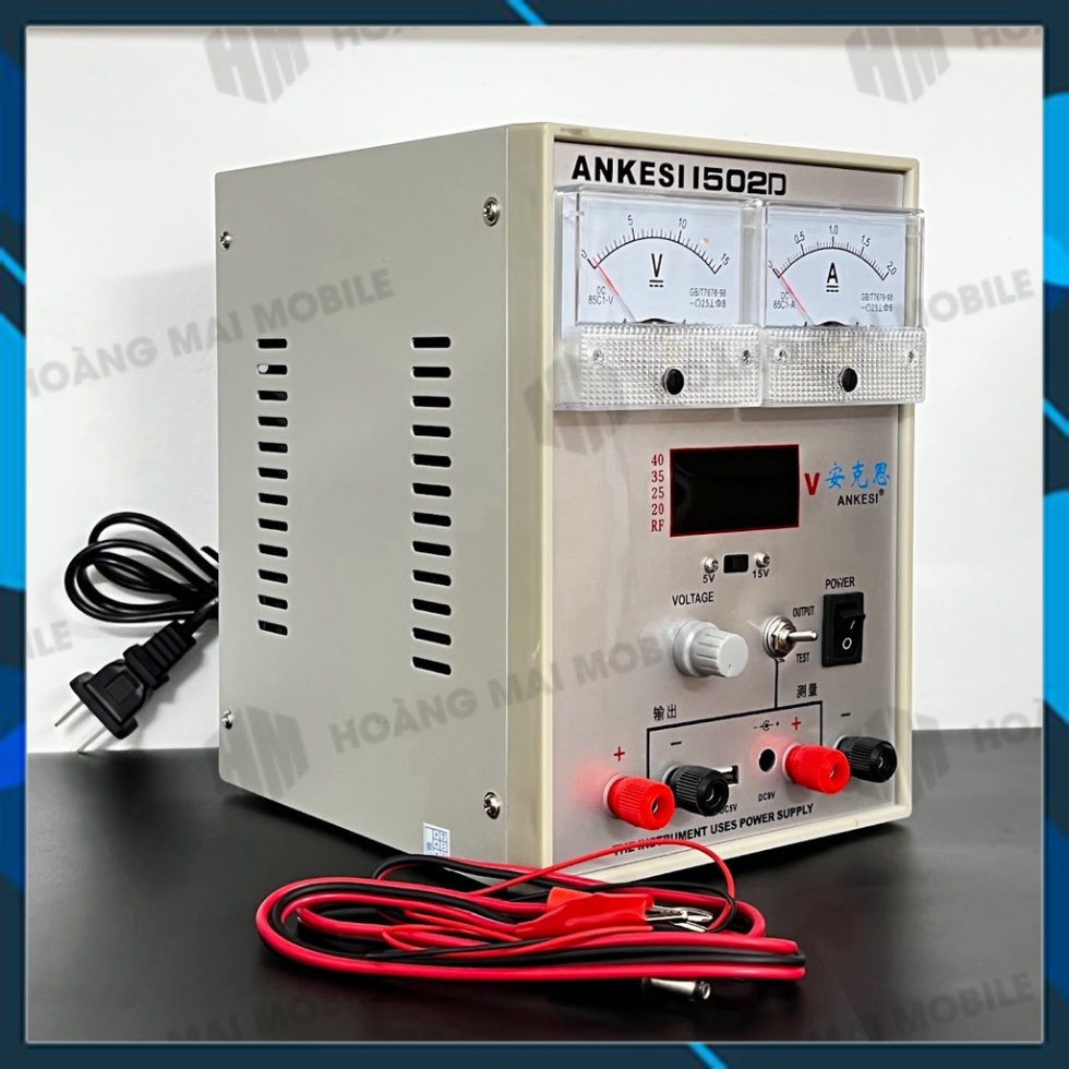 Máy cấp nguồn 1502D đồng hồ kim 15V-2A