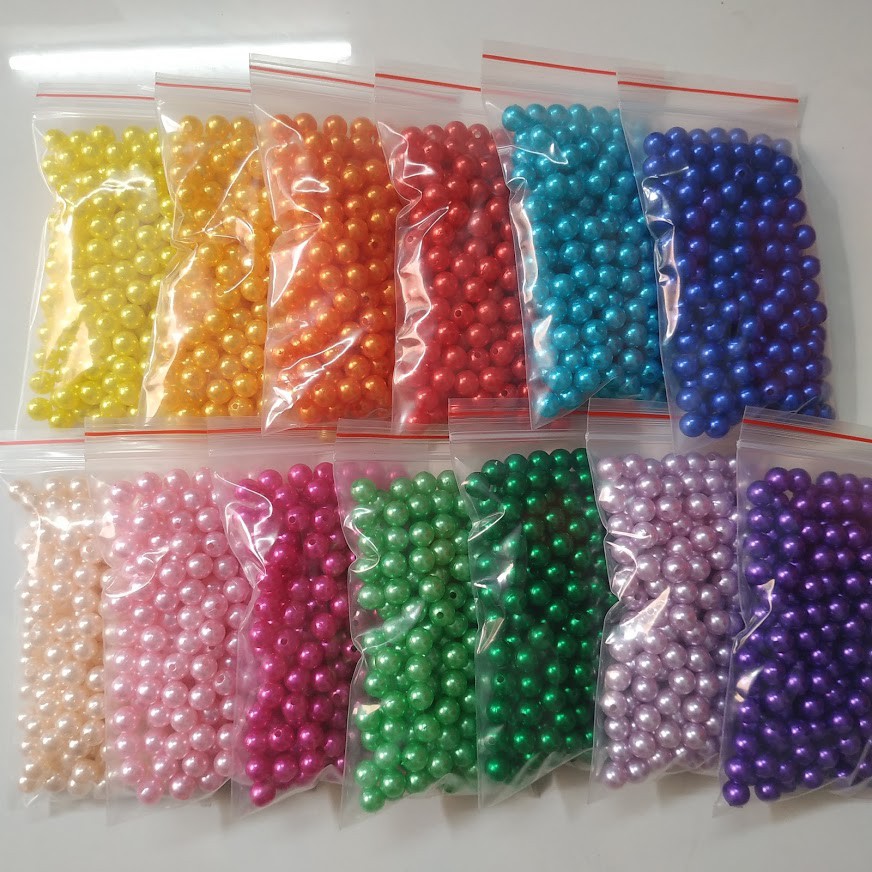 10-25-50gr hạt bẹt 10mm màu - Nguyên liệu handmade gói lẻ