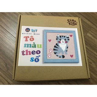 [HOT HOT !!!] Tranh tô màu theo số kèm khung treo tường