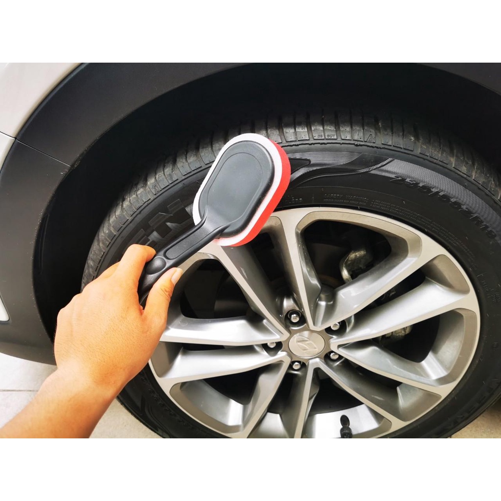 Bàn Chải Đánh Bóng Lốp Ô Tô Xe Máy Cán Dài Làm Sạch Quét Bóng Lốp 30cm