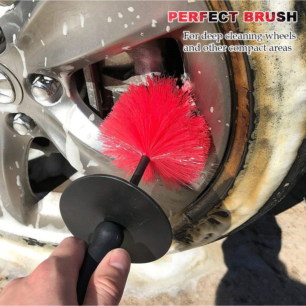 Cọ dài vệ sinh mâm, khoang động cơ (có thể bẻ cong) - Wheel Rim Cleaning Brush