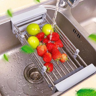 Rổ inox rút gọn tiện dụng