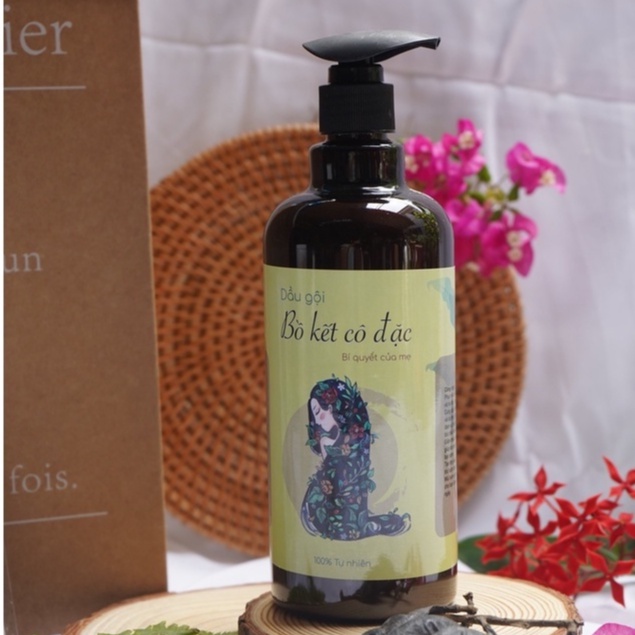 [HANDMADE] Dầu gội đầu bồ kết cô đặc thiên nhiên - Dầu xả thảo dược dưỡng tóc ngăn rụng tóc - 500 ml