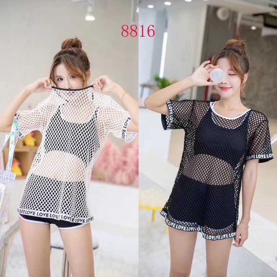 Bộ đồ bơi 3 chi tiết mã 8816 phong cách thể thao