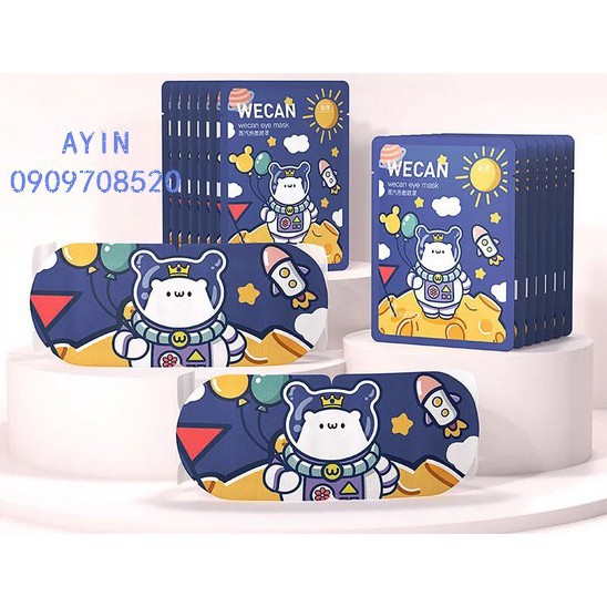 Mặt nạ mắt nóng Wecan thư giãn mắt - Hộp 10 miếng