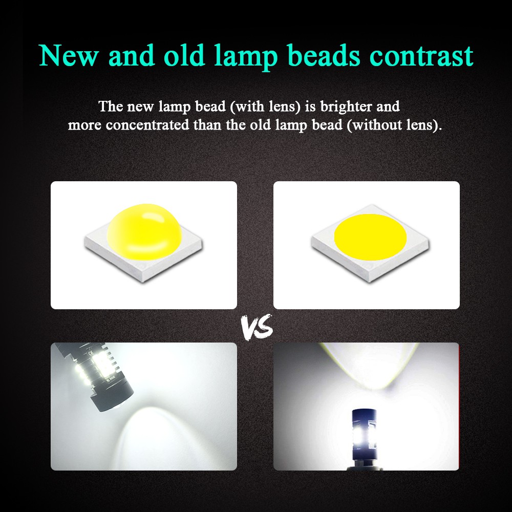 1 Bóng Đèn LED 1156 BA15S 1157 BAY15D 7443 3030 21SMD Hai Ống Kính Kép 1500Lm Gắn Đuôi Xe Hơi
