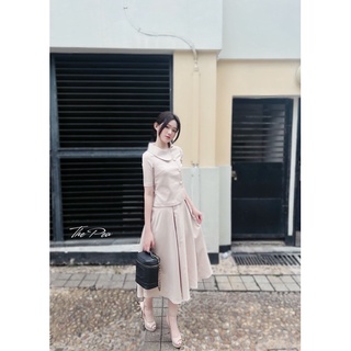 [ ẢNH THẬT ] LAYLA SET - Set áo cổ lệch & chân váy dài