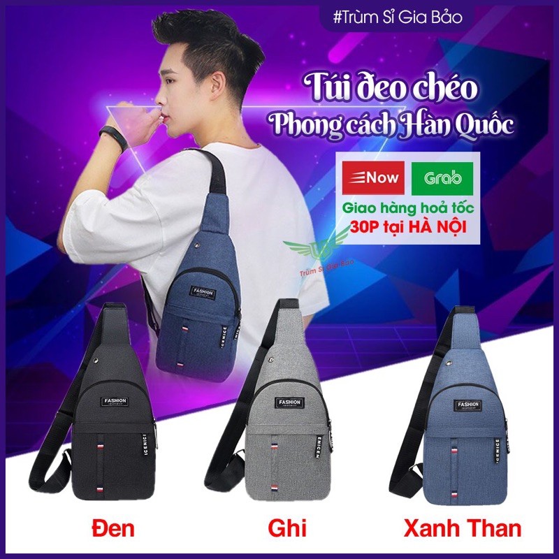 Túi Đeo Chéo Thời Trang Vải Canvas Phong Cách Hàn Quốc. | WebRaoVat - webraovat.net.vn