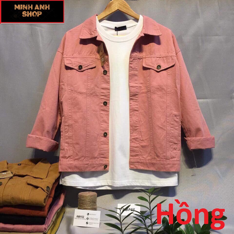 [Hàng Chuẩn Shop] Áo Khoác Kaki Jeans Nam Có Cổ Hàng Y Hình Chất Kaki Siêu Bền Đẹp Phong cách 2019 | BigBuy360 - bigbuy360.vn