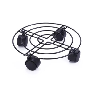 Giá đỡ cây bằng kim loại có bánh xe-bệ đỡ chậu hoa tiện dụng-bệ đỡ chậu cây
