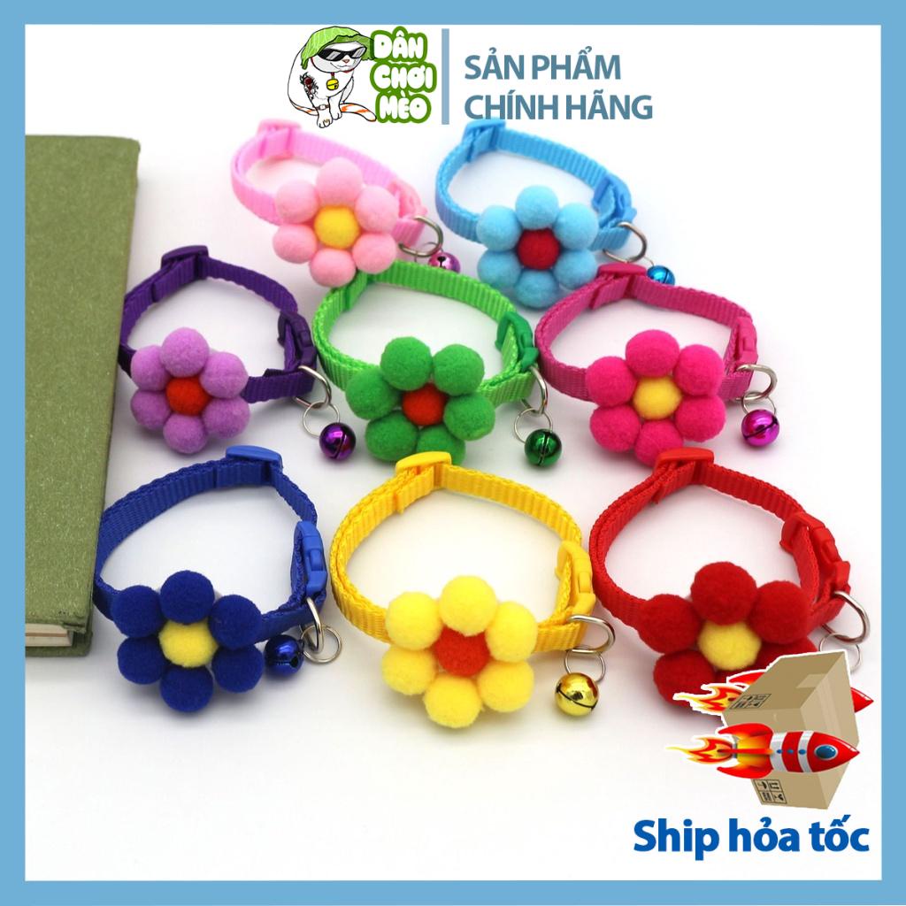 Vòng cổ hình bông hoa xinh xắn cho thú cưng - Dân Chơi Mèo Petshop