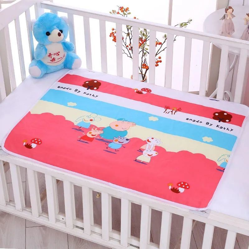 Nệm Ngủ Cotton Thoáng Khí Chống Thấm Nước Có Thể Giặt Được Cho Bé