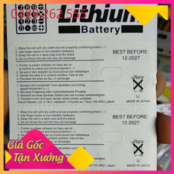 (Sale Khủng)  Pin khuy áo 3v Maxell CR-2032