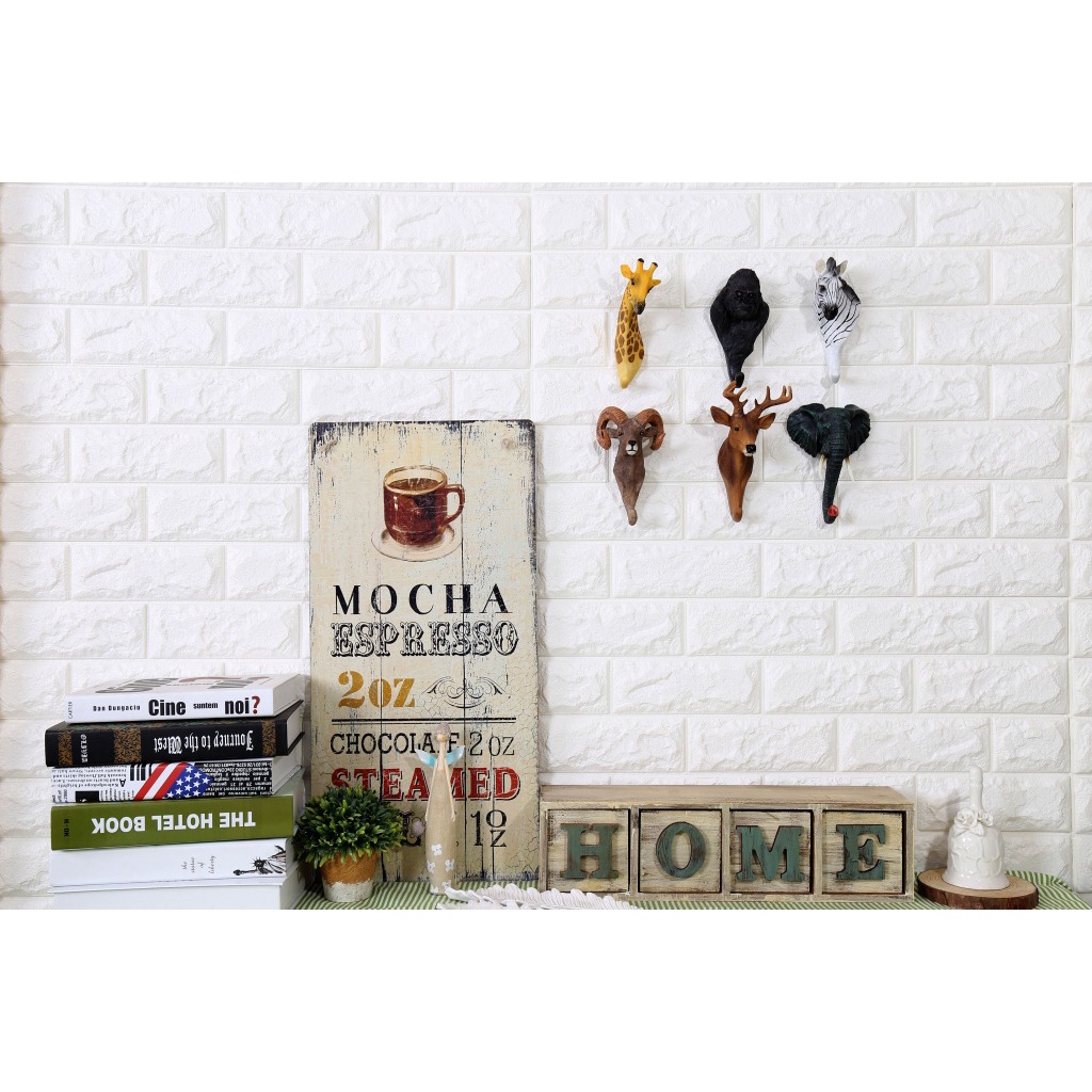Móc treo tường hình đầu các con vật phong cách bắc âu