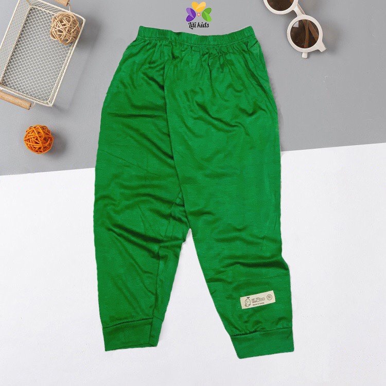 Quần dài quần chục dài thun lạnh size đại cho bé trai bé gái bo gấu cạp nhiều màu DOMADO QCD10