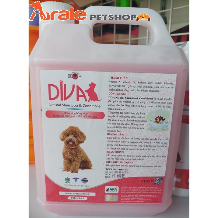 SỮA TẮM DIVA - KHỬ MÙI HIỆU QUẢ CHO CHÓ 260ML &amp; 400ML