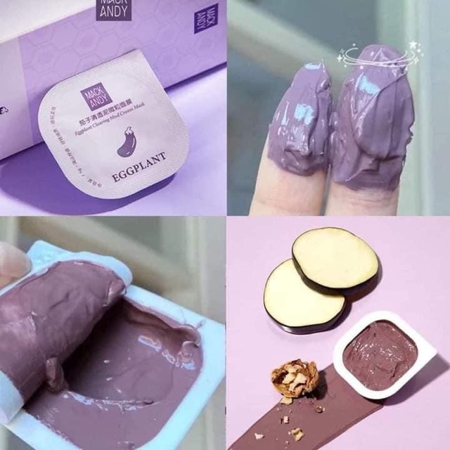 Mặt Nạ Cà Tím Eggplant Dưỡng Trắng Da Giảm Mụn Đầu Đen