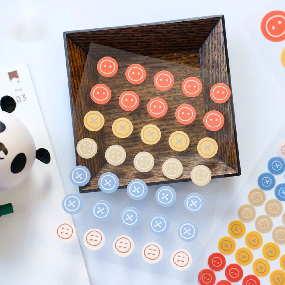 Bộ 3 miếng dán trang trí sổ tay/notebook hình gấu dễ thương chống thấm nước ELEGANT81