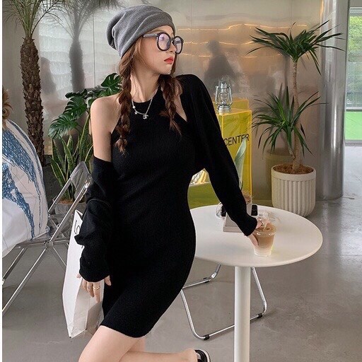 Set Váy 2 Dây Kèm Áo Khoác SC Sexy ❤️❤️[RẺ VÔ ĐỊCH]❤️❤️  Quyến Rũ, Năng Động | BigBuy360 - bigbuy360.vn